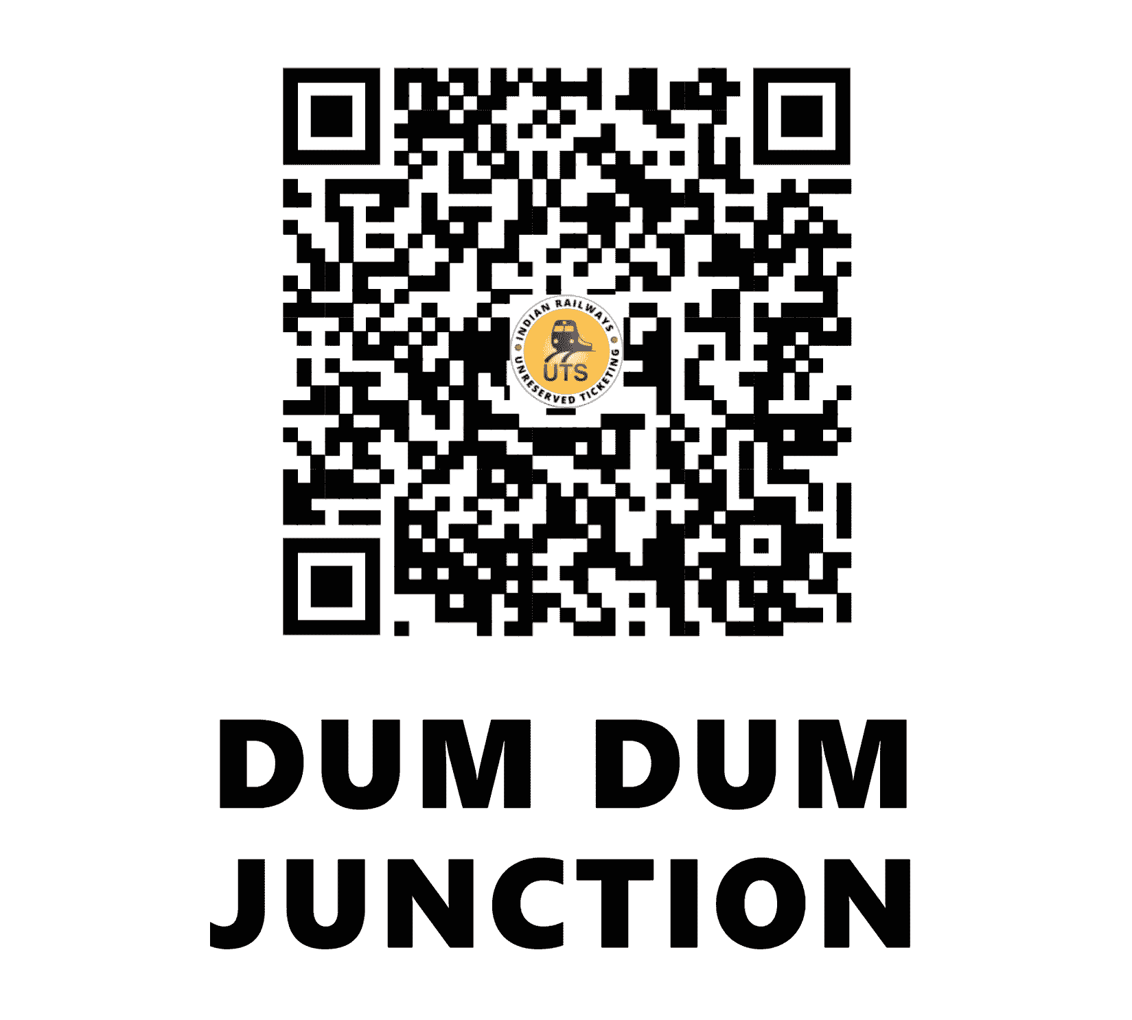 UTS QR Code for Dum Dum junction - DDJ